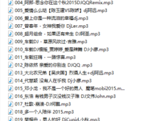 整理精选100首热门劲爆车载DJ歌曲无损打包免费下载1.3G建议先转存后下载以免失效
